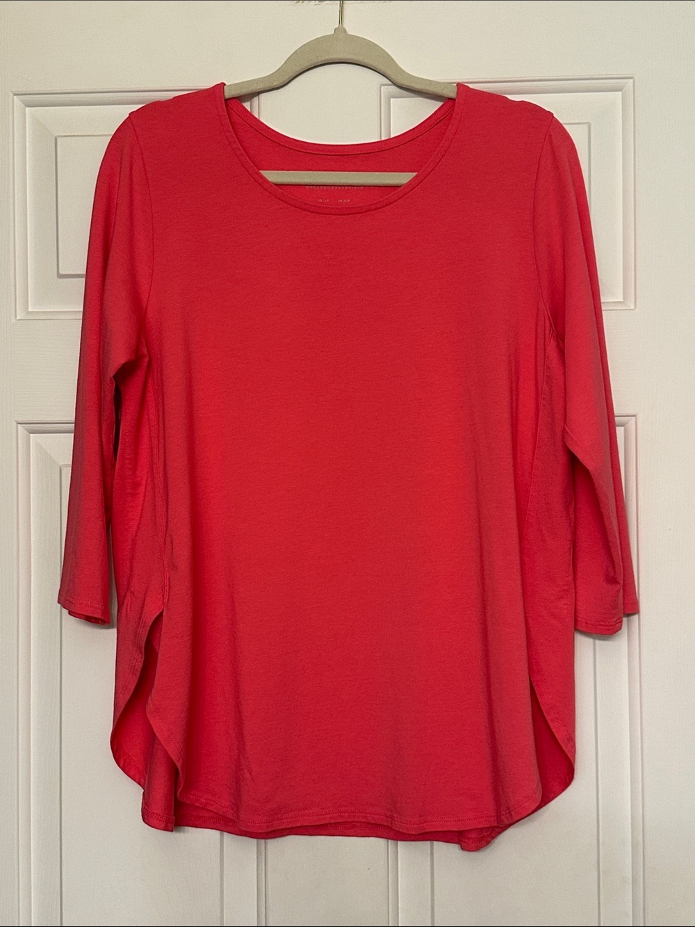 Susan Graver Pink Tulip Hem Top
